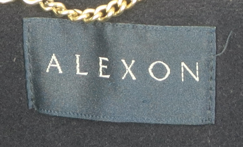 Alexon Women's Blue Wool Overcoat Size 12