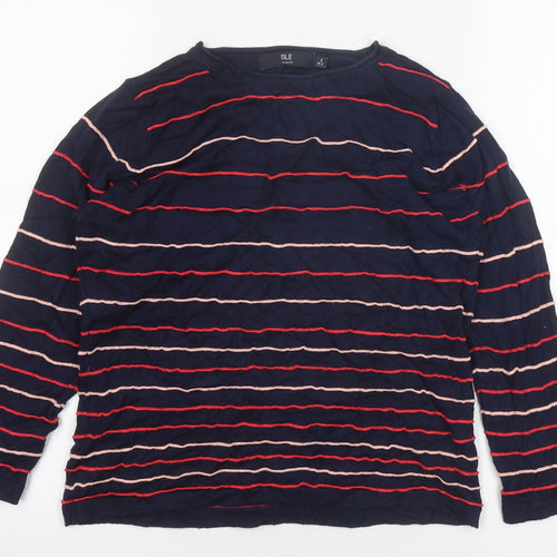 Isle Collection Women's Striped Long Sleeve Blouse - Size 10-12