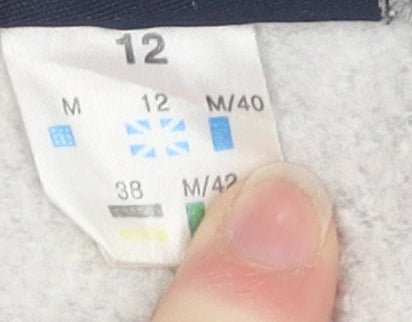 Reebok Women's Grey Hooded Zip Jacket Size 12