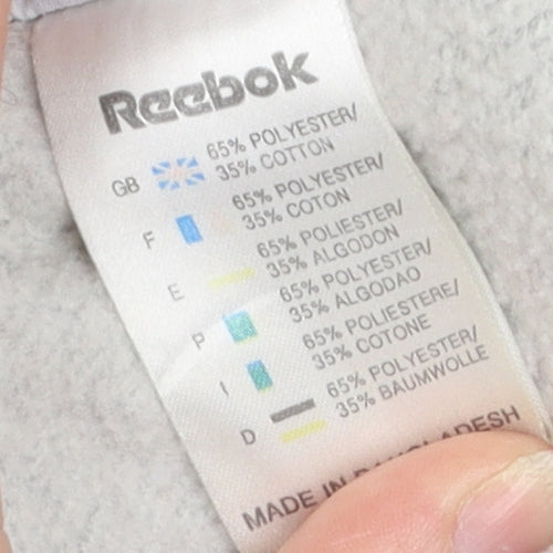 Reebok Women's Grey Hooded Zip Jacket Size 12