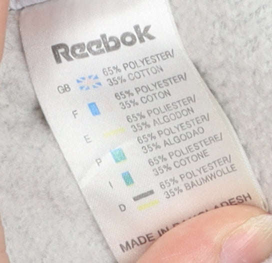 Reebok Women's Grey Hooded Zip Jacket Size 12