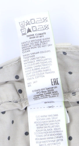 Marks and Spencer Women's Beige Chino Trousers Size 20