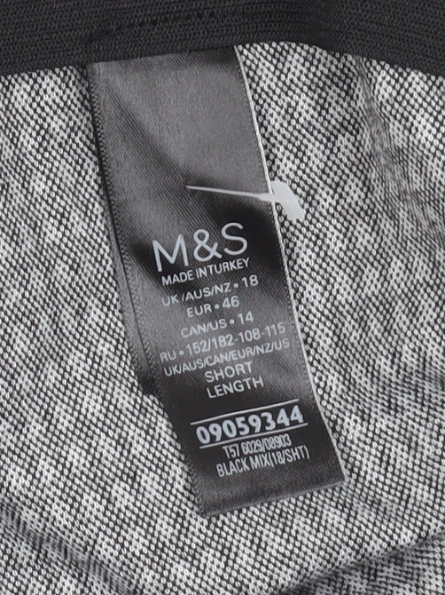 Marks and Spencer Women's Black Houndstooth Leggings