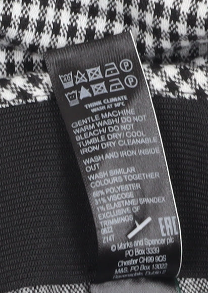 Marks and Spencer Women's Black Houndstooth Leggings