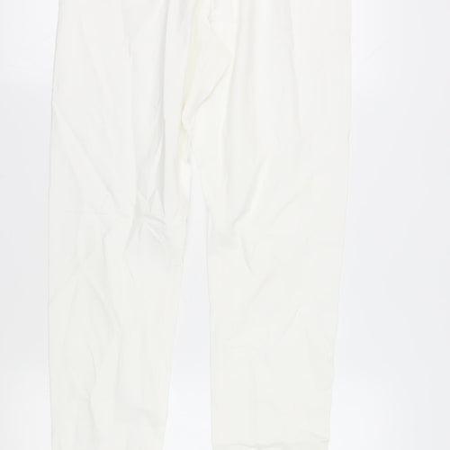 Toast Women's White Cotton Trousers M