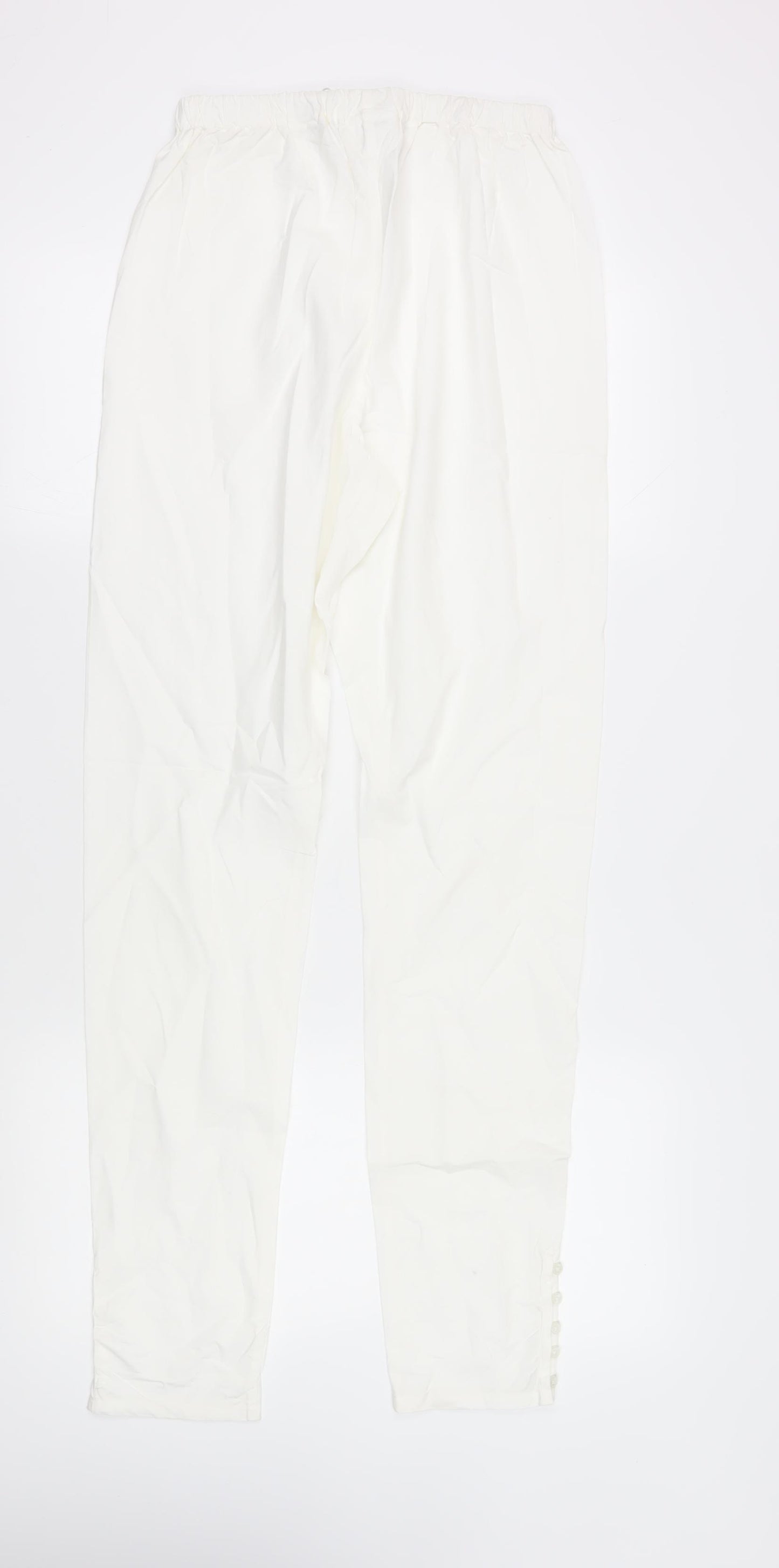 Toast Women's White Cotton Trousers M