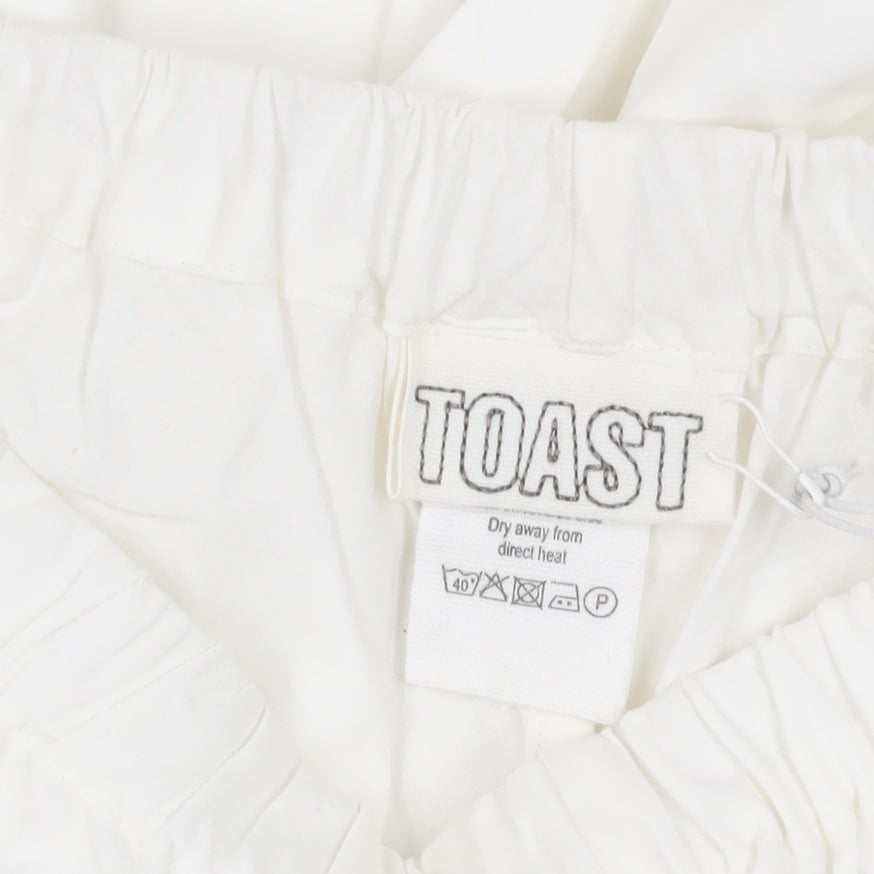 Toast Women's White Cotton Trousers M