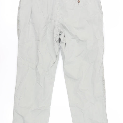 Marks and Spencer Women's Ivory Chino Trousers Size 10