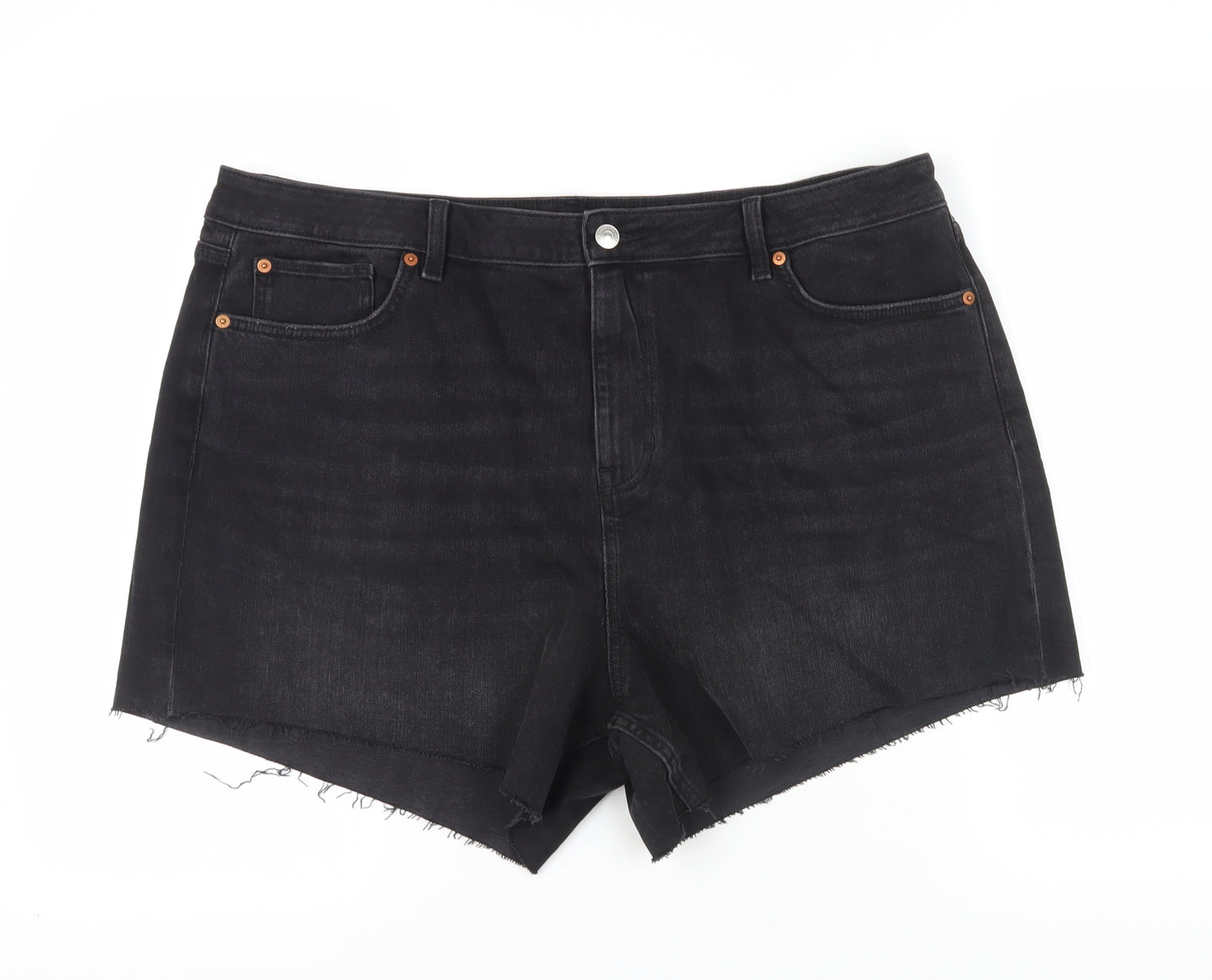 Marks and Spencer Women's Black Mom Shorts Size 22