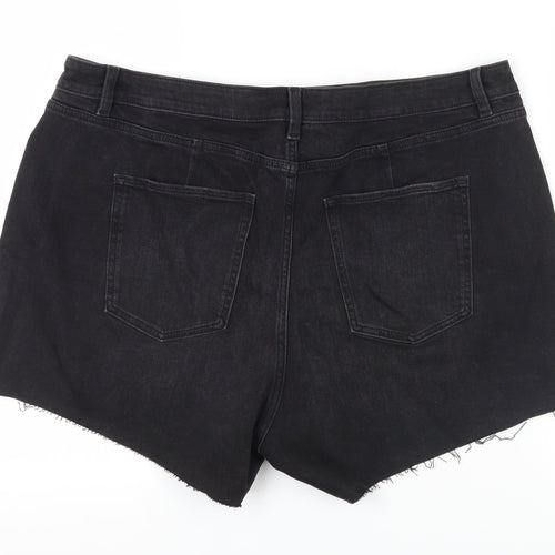 Marks and Spencer Women's Black Mom Shorts Size 22