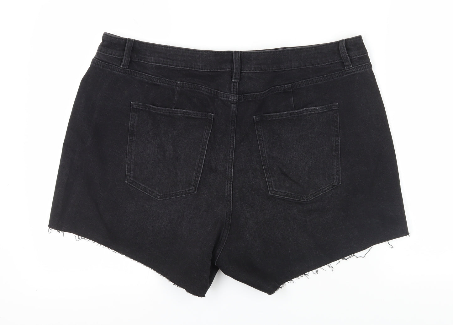 Marks and Spencer Women's Black Mom Shorts Size 22
