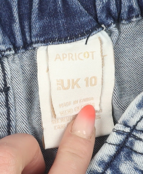 Apricot Blue Paperbag Denim Shorts - Size 10