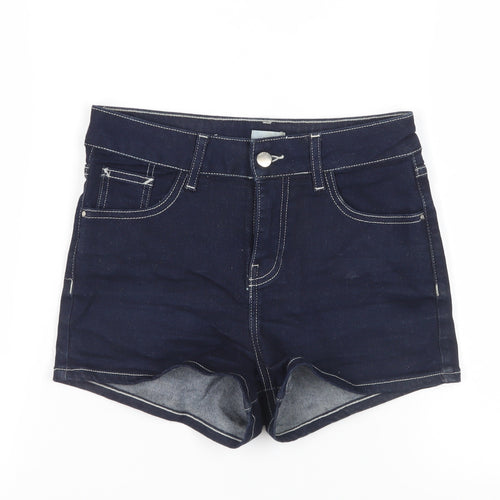 River Island Women's Blue Size 8 Denim Shorts