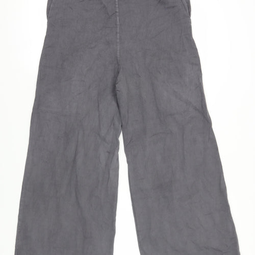 PrettyLittleThing Women's Grey Cargo Trousers Size 10