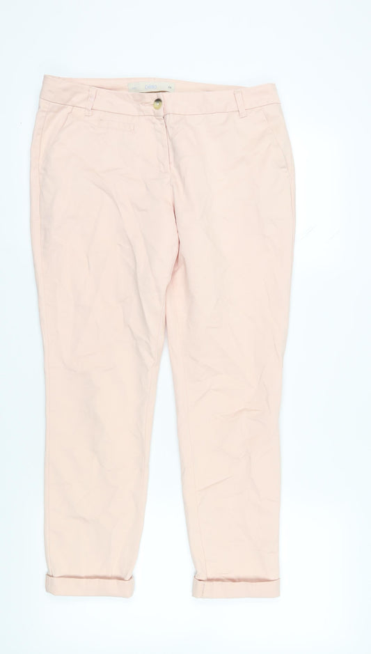 Next Women's Pink Chino Trousers, Size 12, Casual Wear