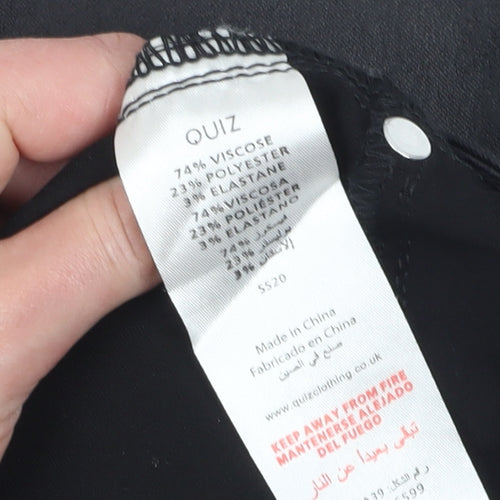 Quiz Black Women's Trousers Size 10