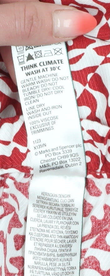 Marks and Spencer Women's Red Trousers Size 18