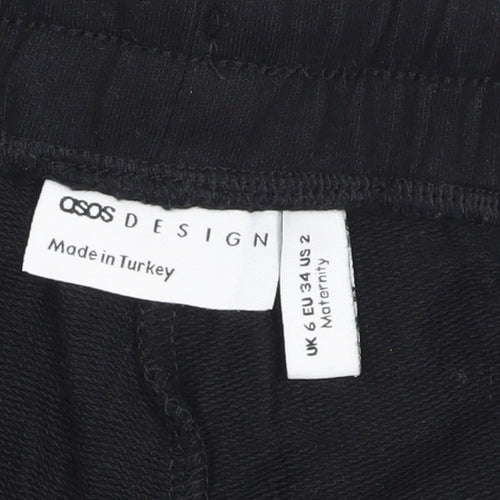 ASOS Design Women's Black Sweat Shorts XS Maternity