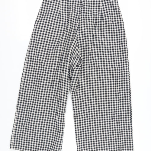 Topshop Women's Multicoloured Check Paperbag Trousers