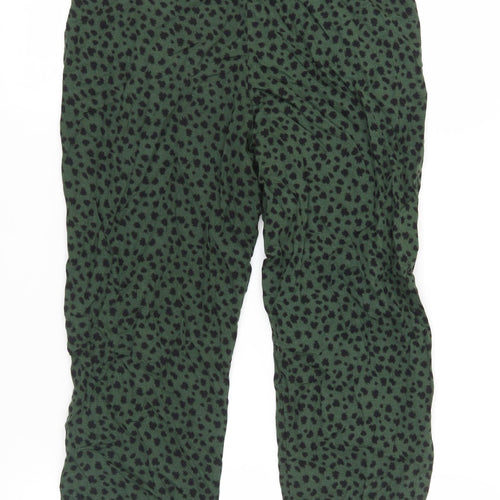 Marks and Spencer Women's Green Joggers - Size 10