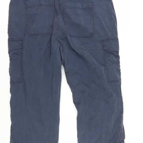 Marks and Spencer Women's Blue Cargo Trousers, Size 18