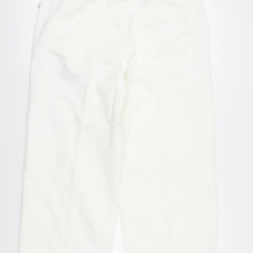 Marks and Spencer Women's White Wide-Leg Jeans, Size 16