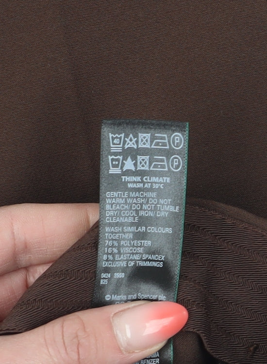 Marks & Spencer Women's Brown Trousers, Size 6