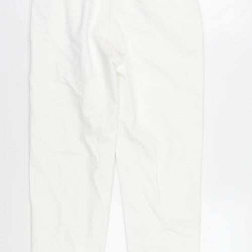 Marks and Spencer Women's White Ankle Trousers, Size 10