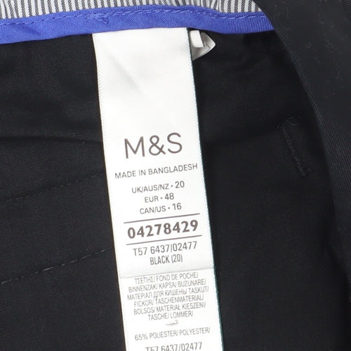 Marks and Spencer Women's Black Chino Shorts Size 20