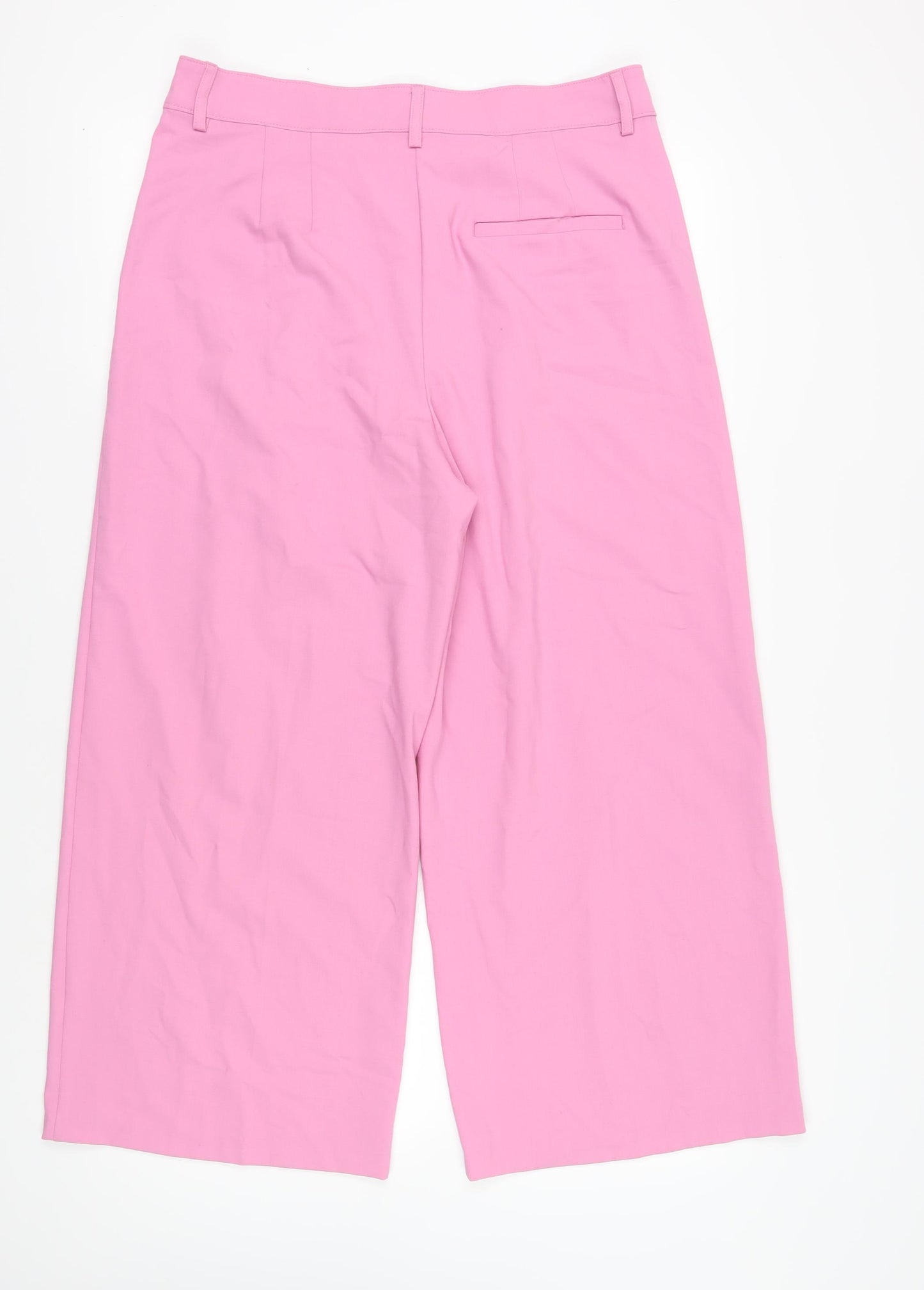 Marks and Spencer Women's Pink Pleated Trousers Size 16