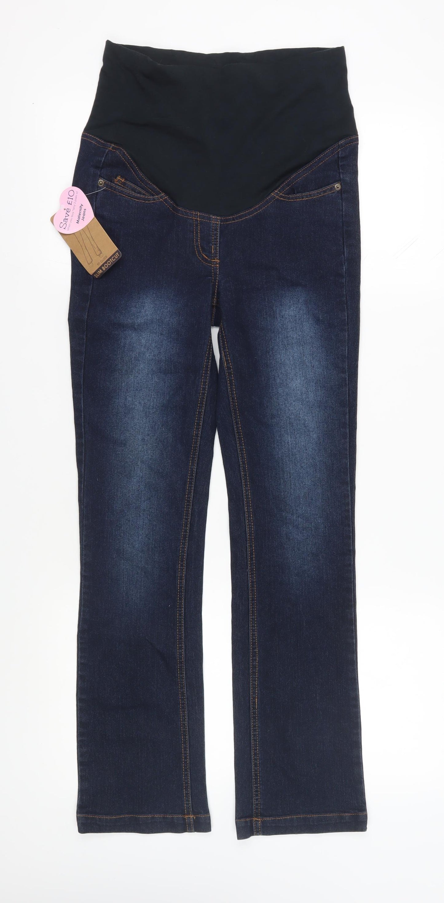 JoJo Maman Bébé Women's Blue Maternity Jeans Size 4