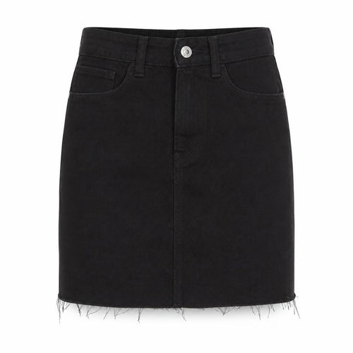 H&M Women's Black Denim Short Pencil Skirt Size 4