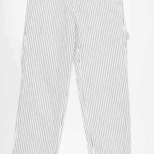 Vero Moda Women's White Striped Trousers, Size M