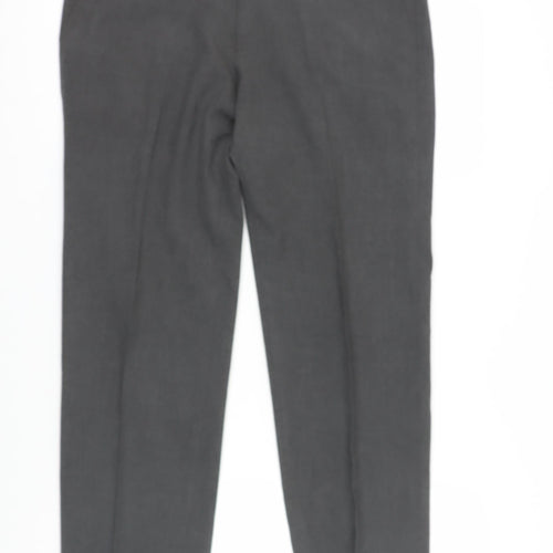 Marks and Spencer Men's Grey Dress Pants, L, Straight