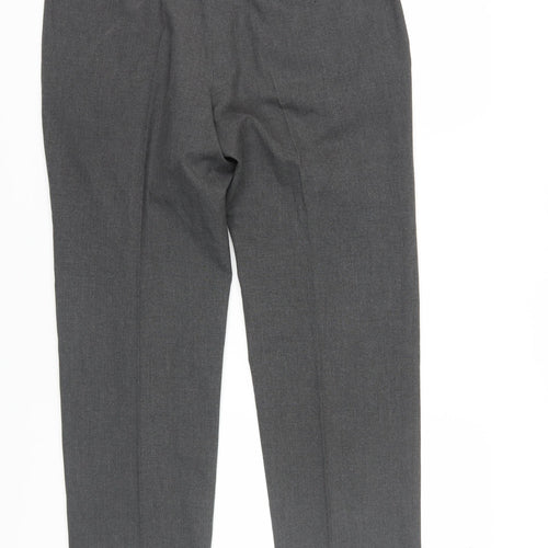 Marks and Spencer Men's Grey Dress Pants, L, Straight