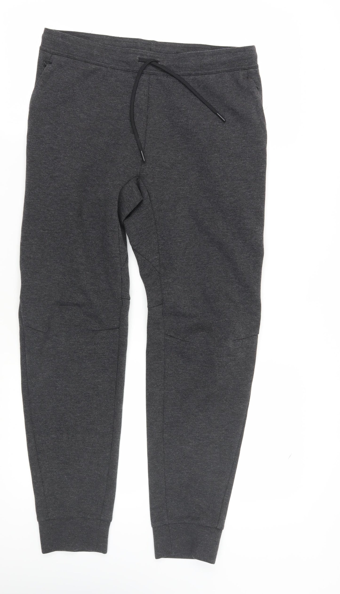 H&M Men's Grey Jogger Trousers, Size M, Casual Comfort