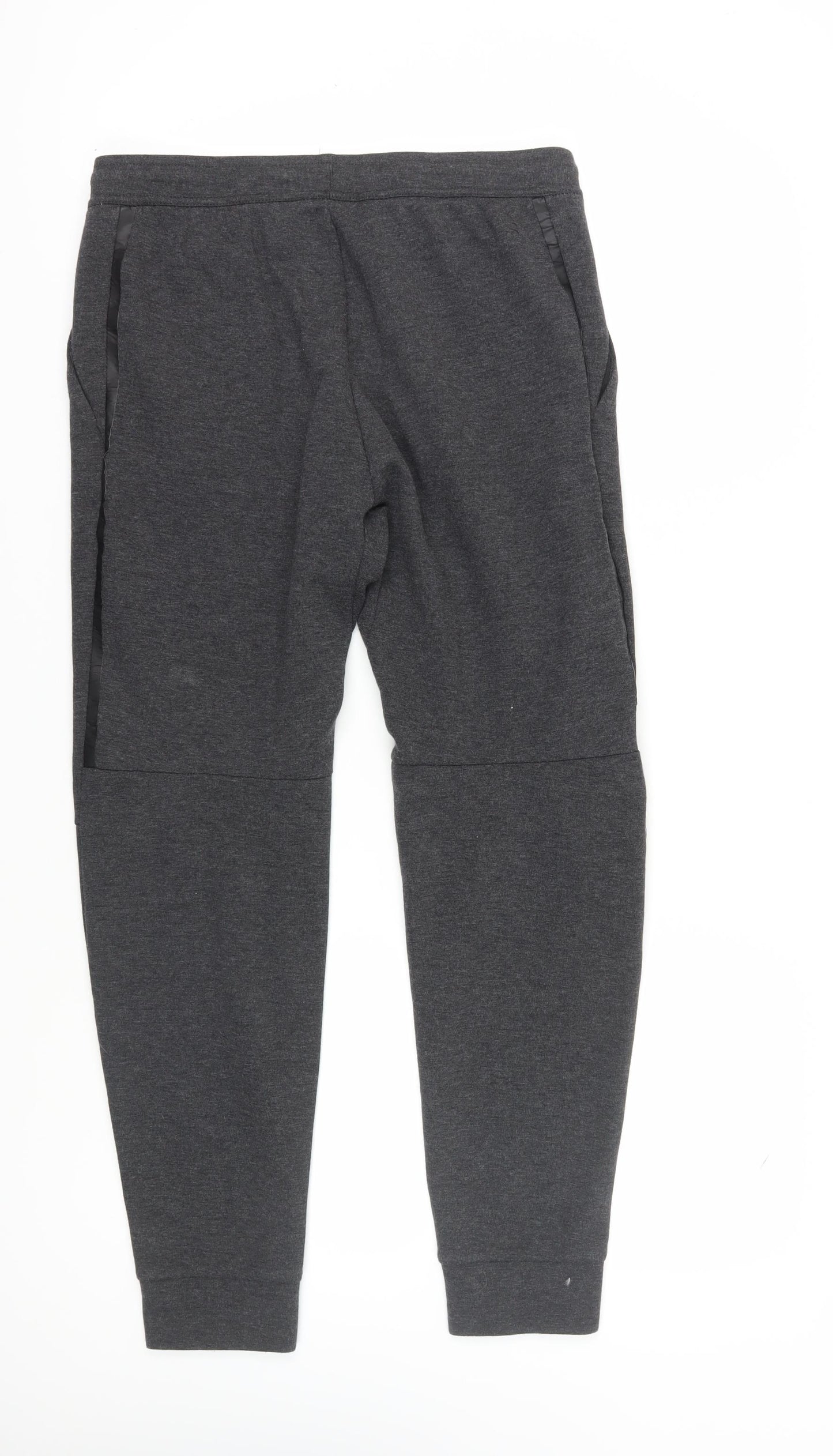 H&M Men's Grey Jogger Trousers, Size M, Casual Comfort