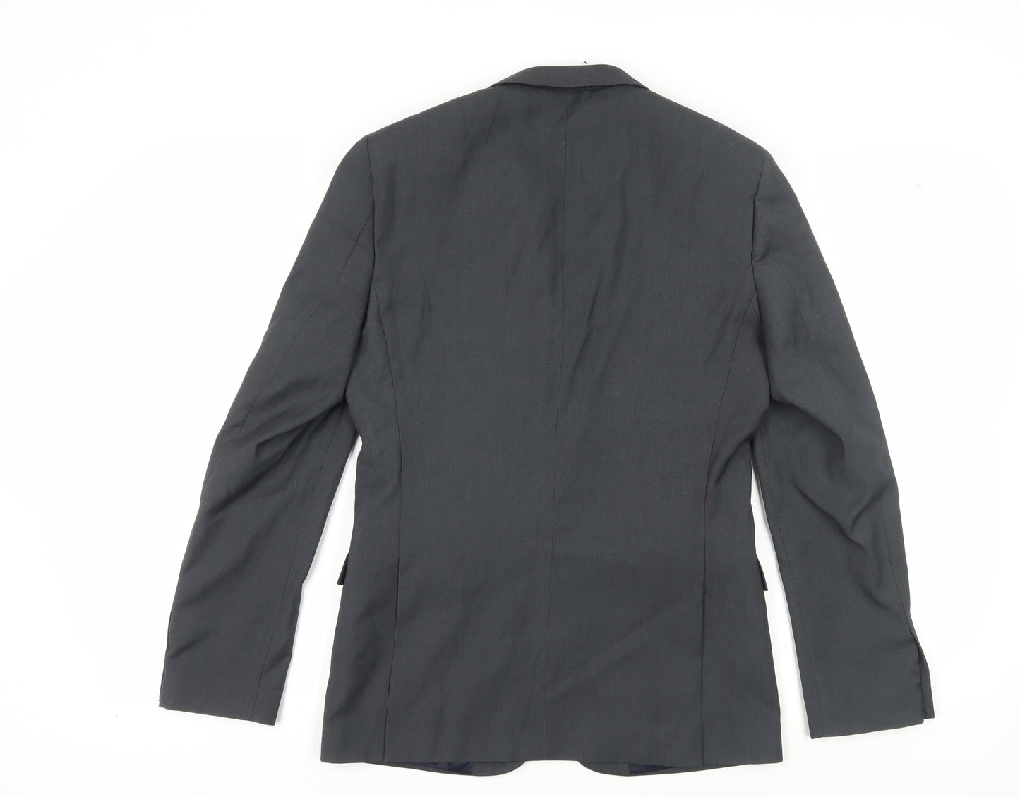 Topman Men's Black Blazer, UK 36 M, Regular Fit