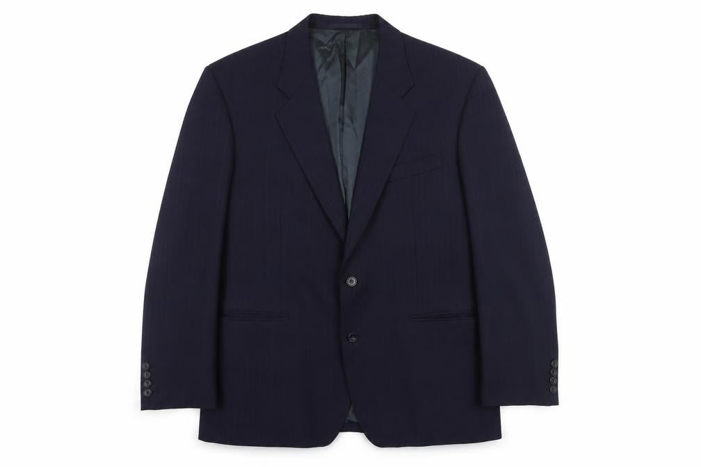 Front view of St Michael Men's Navy Blazer 42R Chest Classic