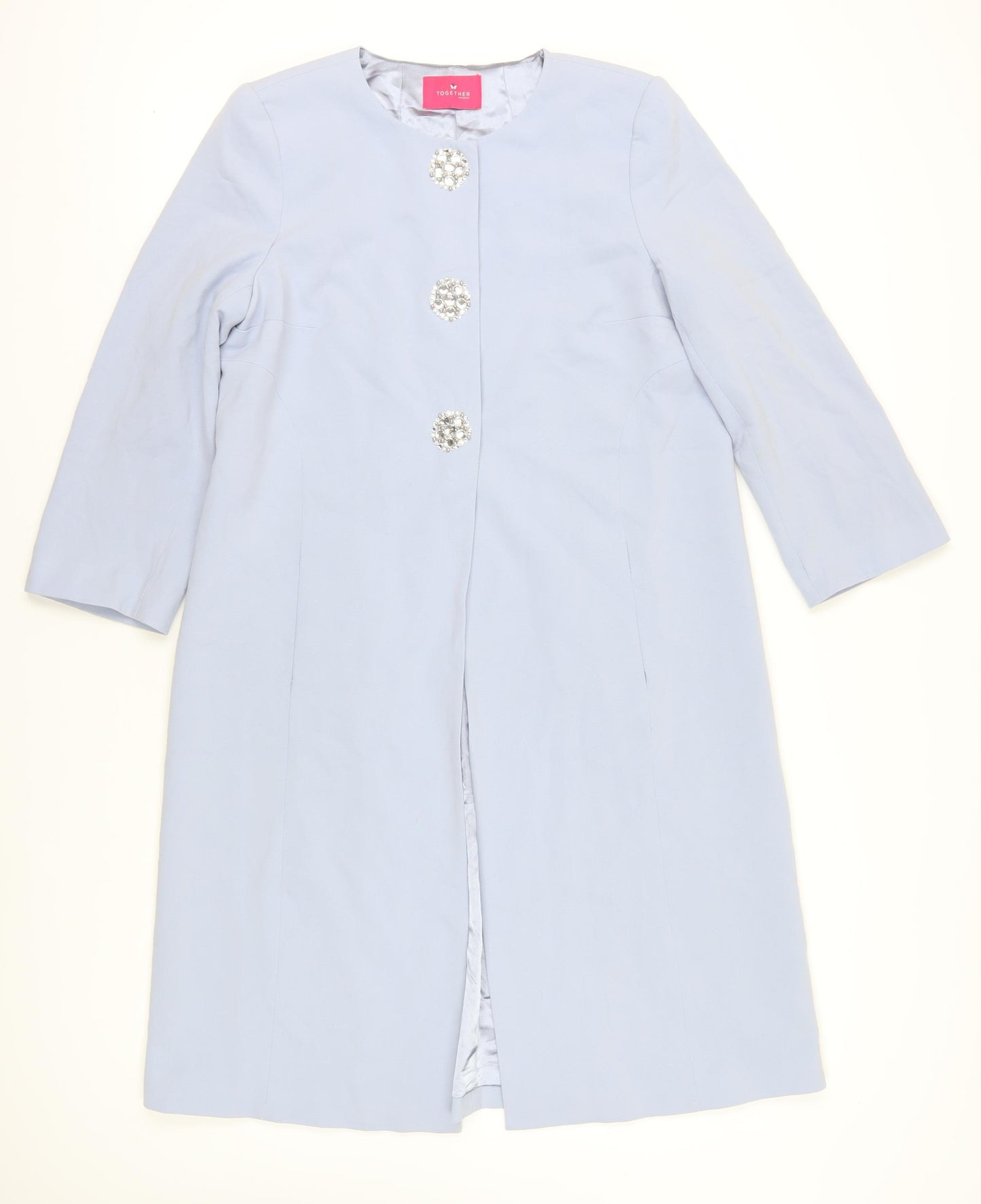 Together Blue Women's Long Coat Size 14