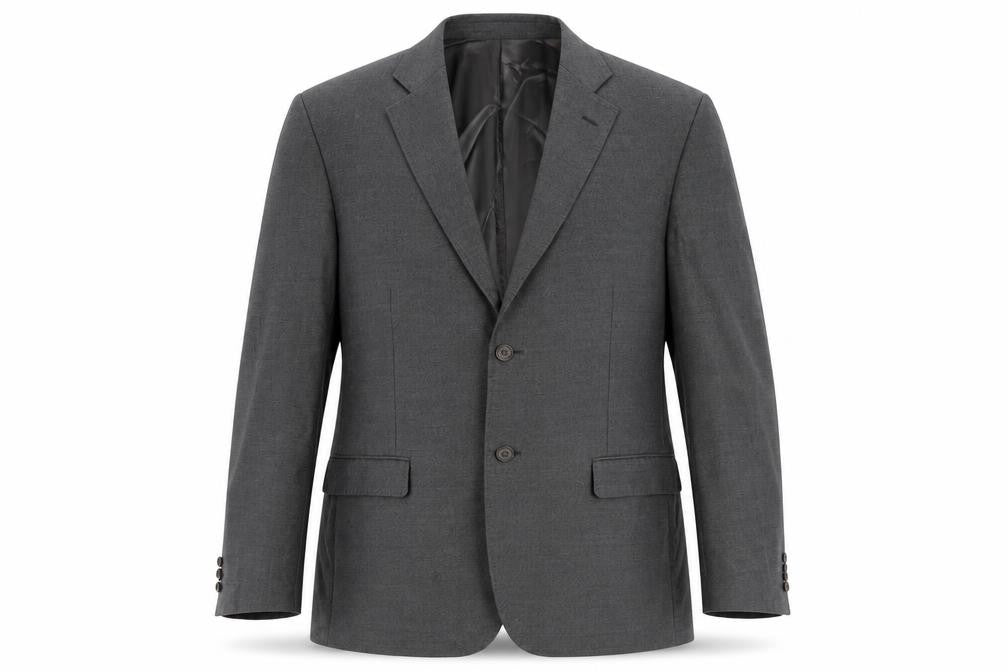 Front view of Marks & Spencer Men's Grey 42L Wool Blazer