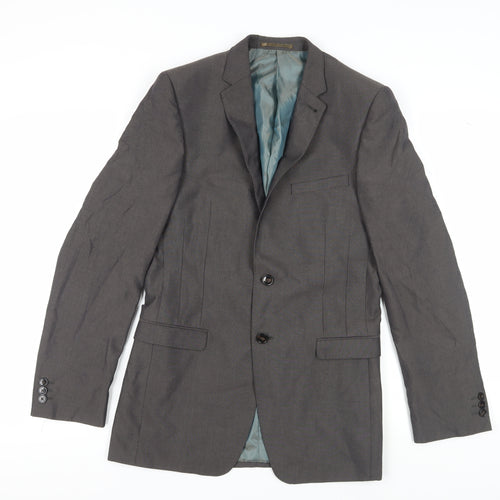 Marks and Spencer Mens Grey Long Blazer 36L