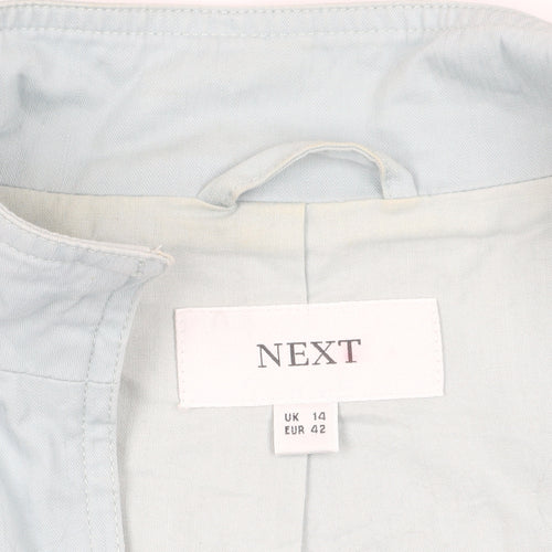 NEXT Women’s Blue Cotton Basic Jacket Size 14