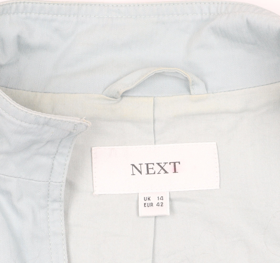 NEXT Women’s Blue Cotton Basic Jacket Size 14