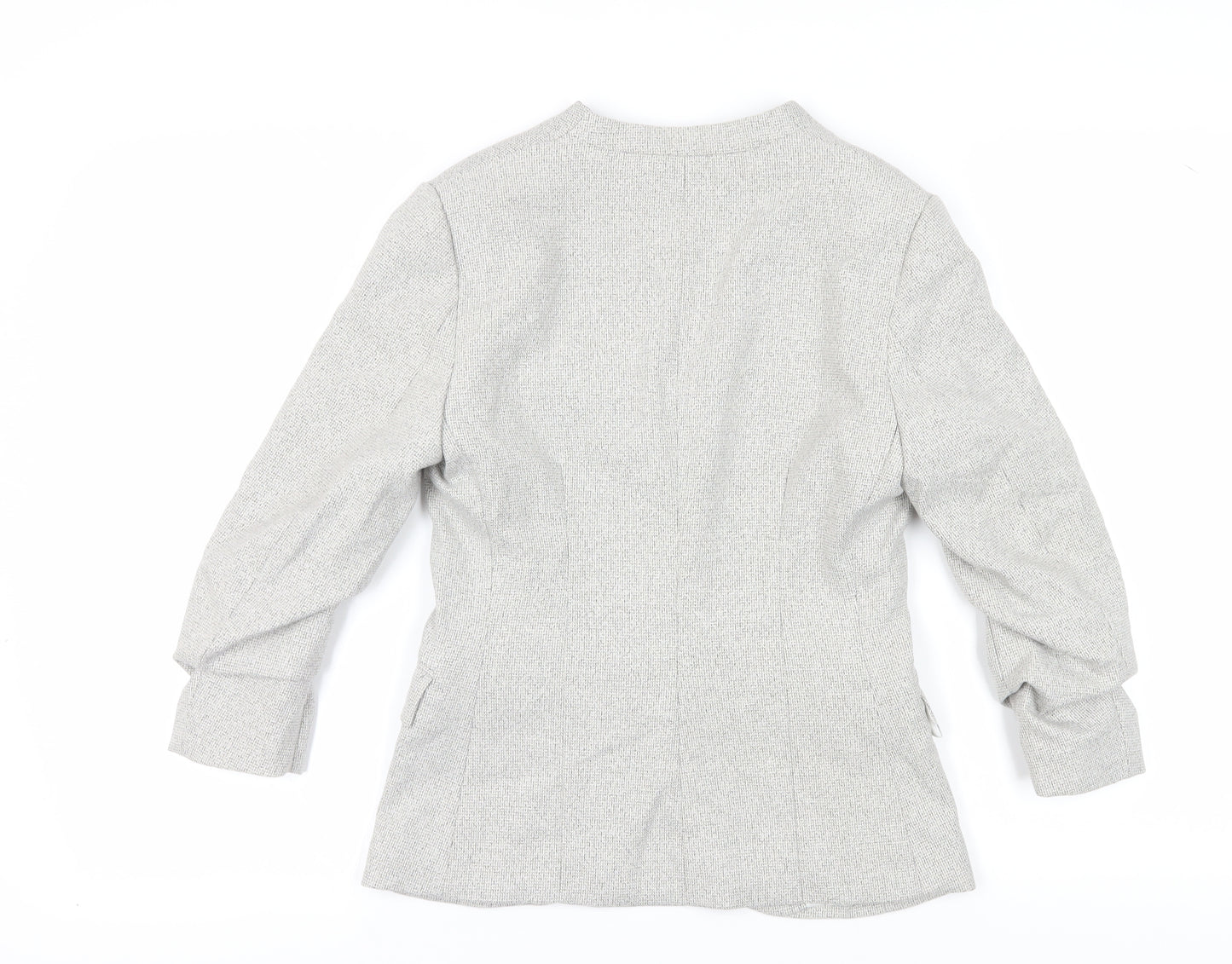 H&M Grey Womens Blazer, Size 8, Regular Fit