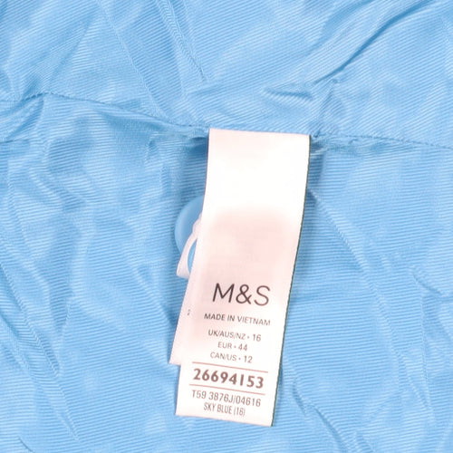 Marks and Spencer Women's Blue Blazer, Size 16