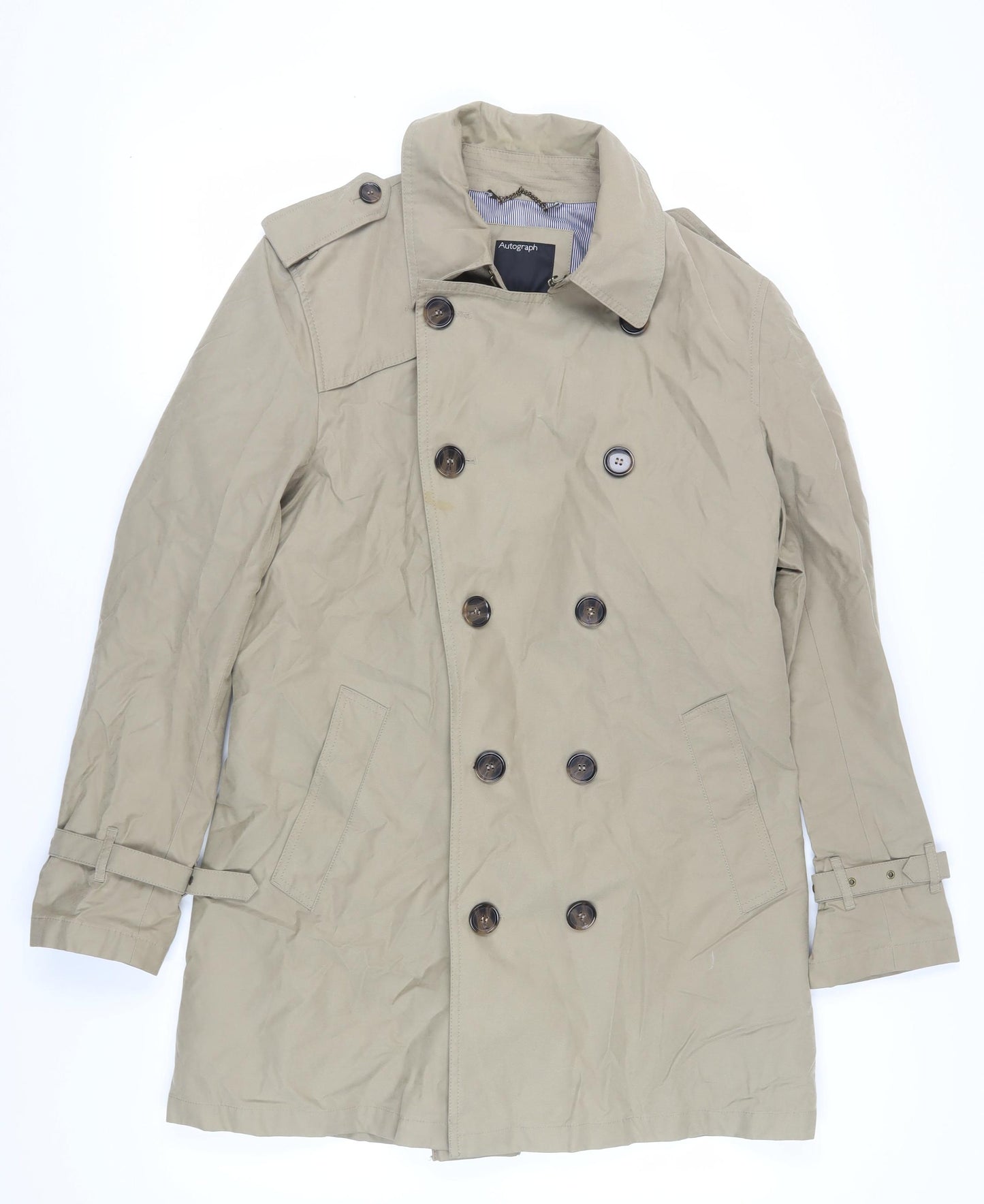 Marks and Spencer Men's Beige Medium Trench Coat