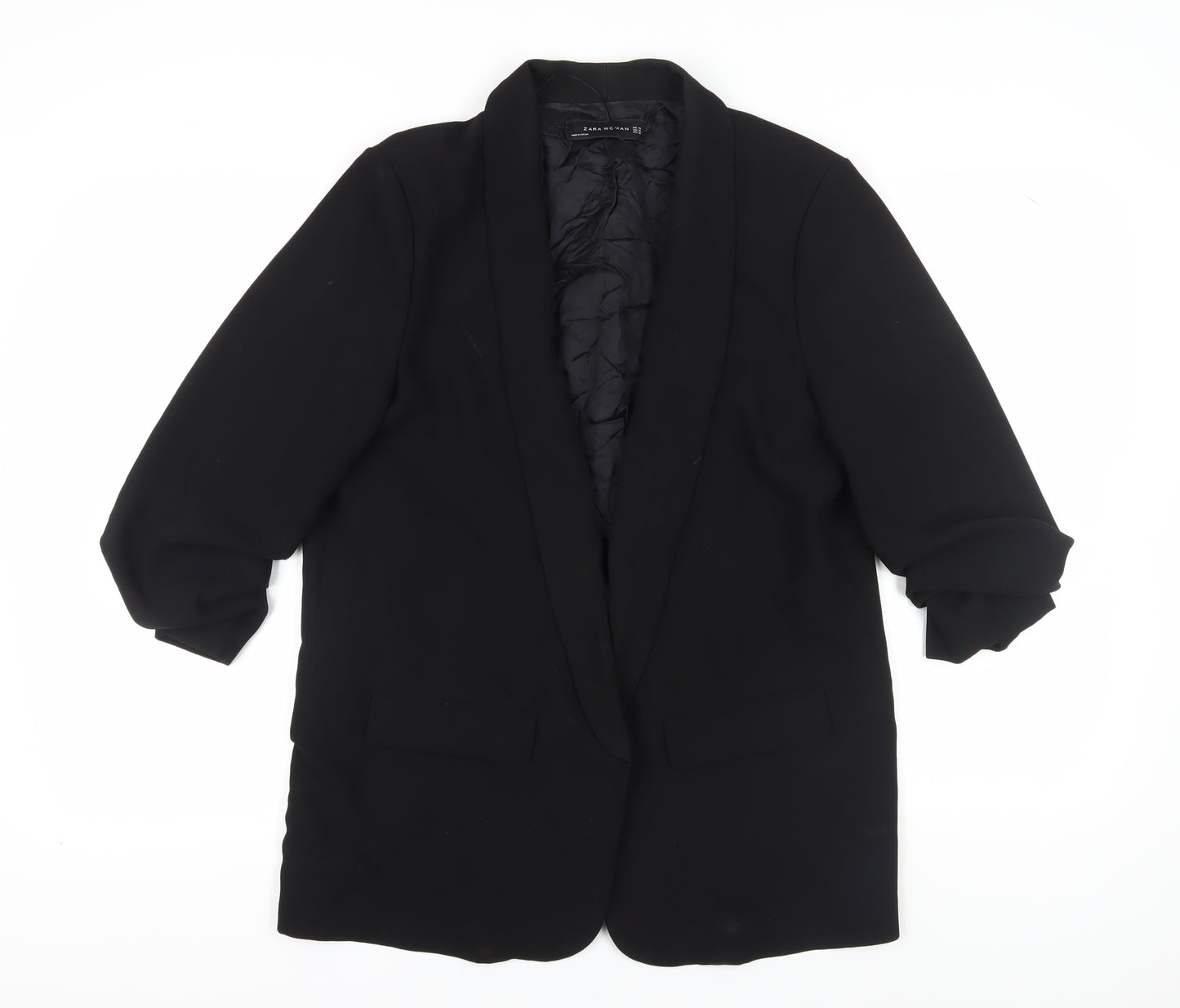 Zara Black Women's XL Shawl Lapel Blazer