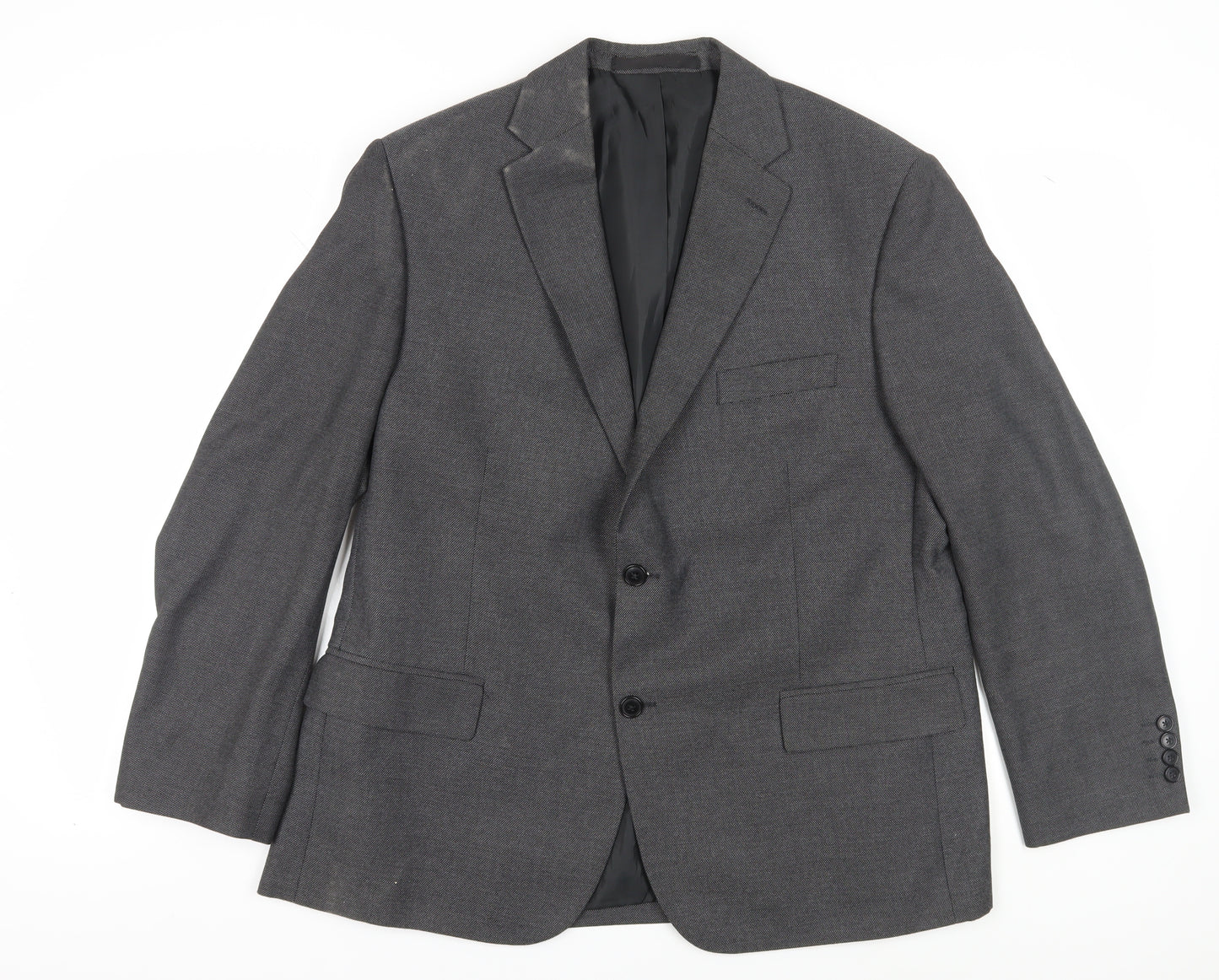Marks and Spencer Men's Grey Blazer, Size 44S