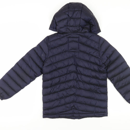 Marks and Spencer Girls Blue Puffer Jacket 8-9 Years